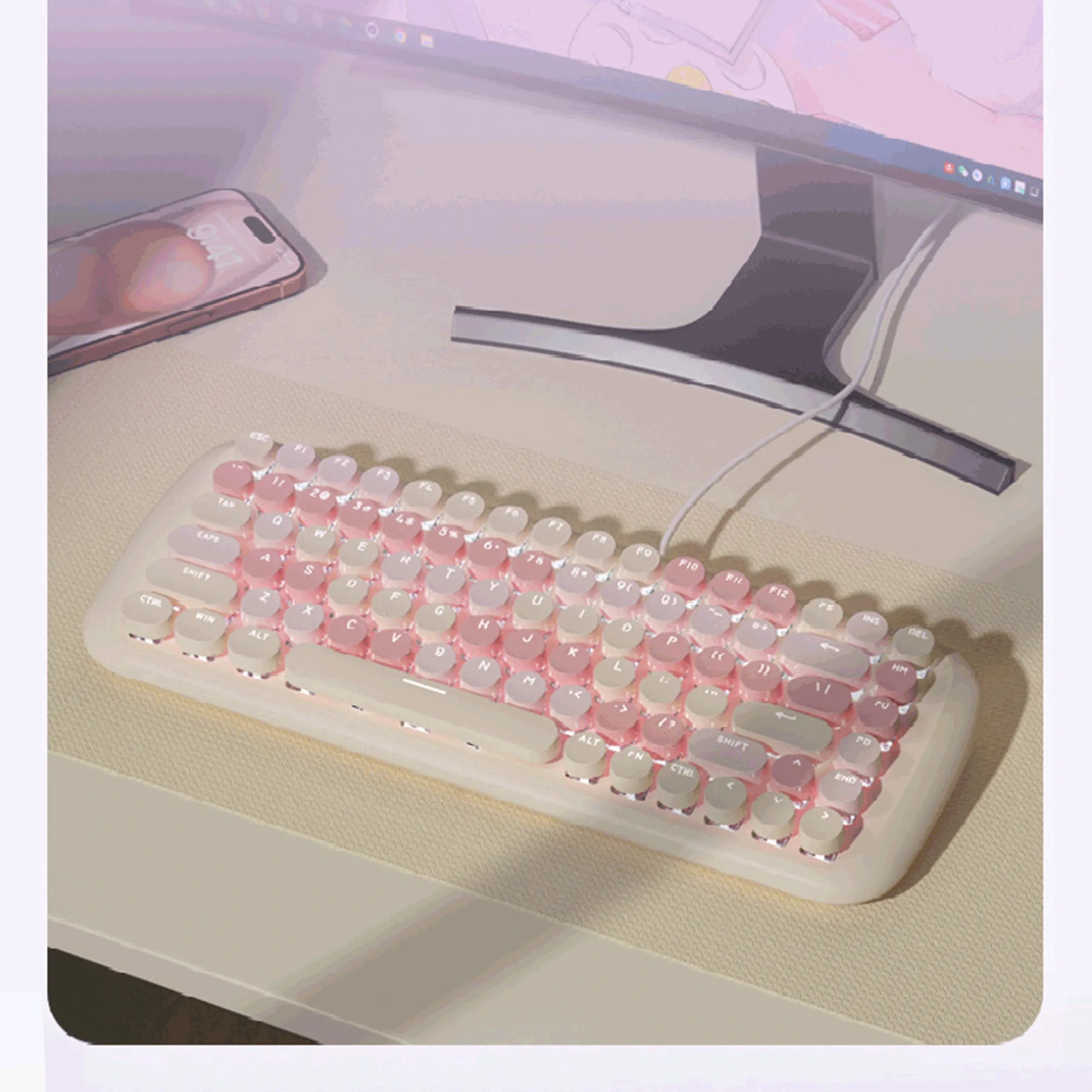 Bàn phím có dây Cyan Switch MOFII CANDY M